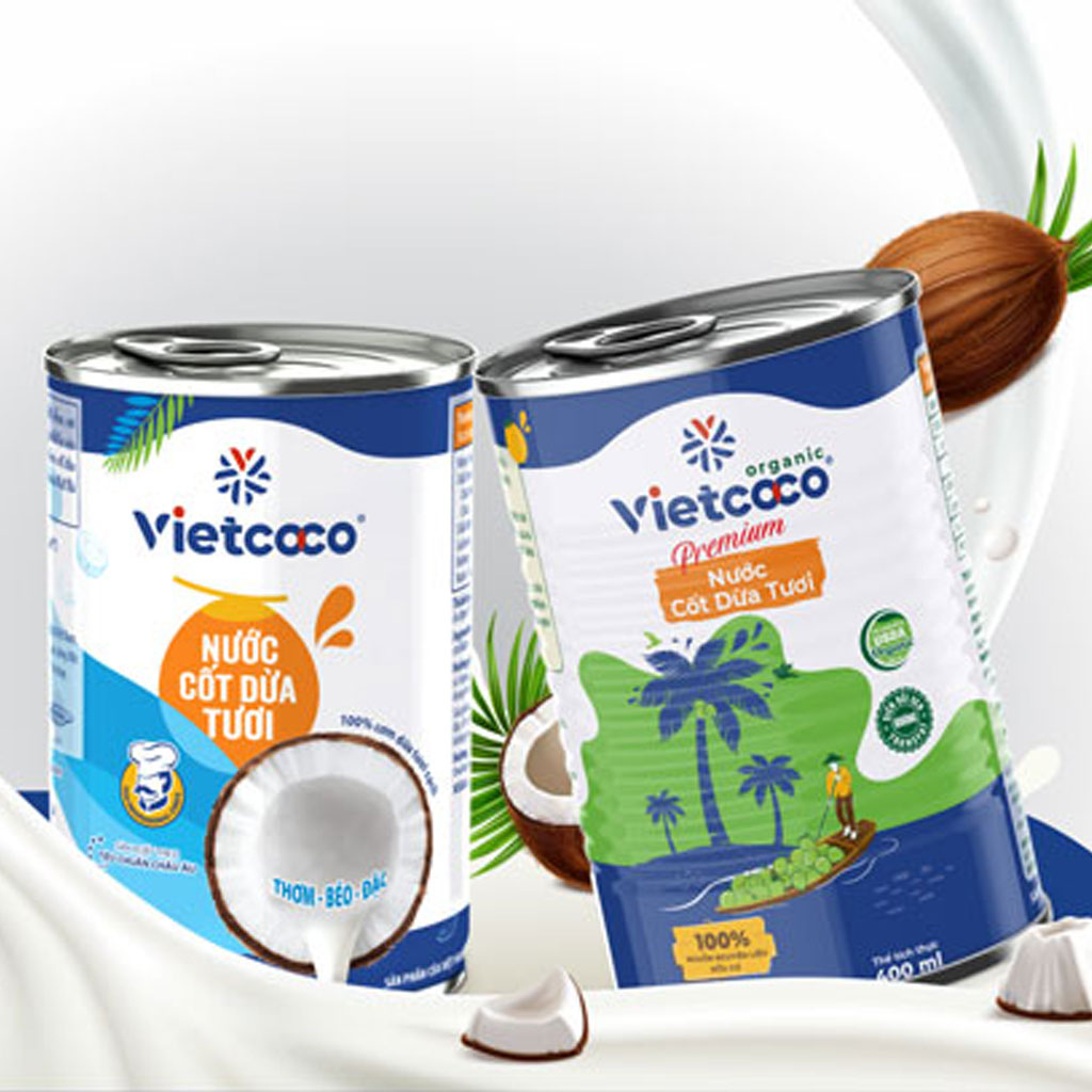 Nước cốt dừa organic Vietcoco 400ml