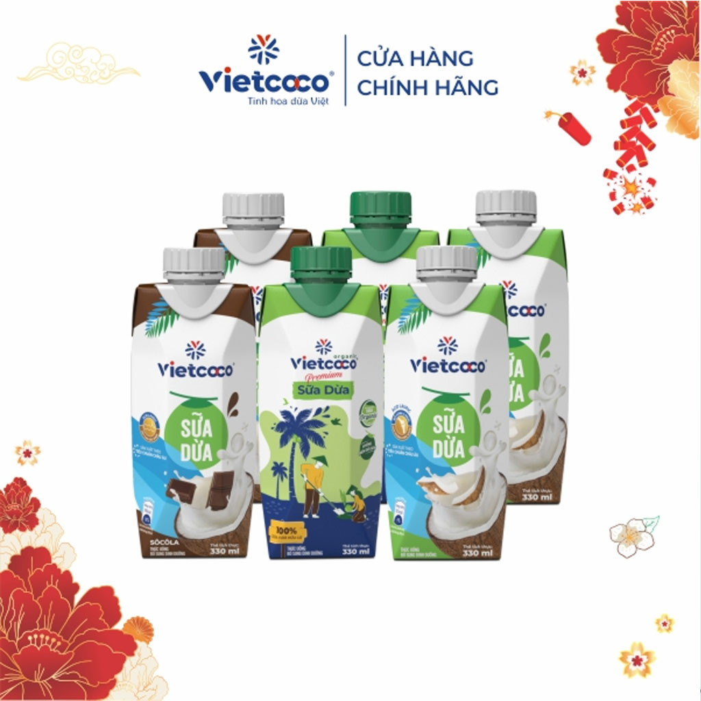 Sữa Dừa VIETCOCO hộp giấy 330ml