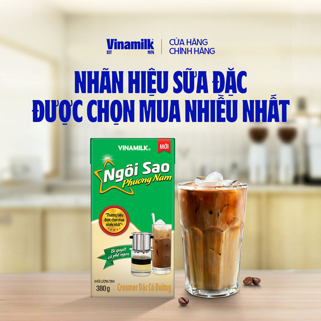 Sữa đặc Ngôi Sao Phương Nam hộp giấy 380g