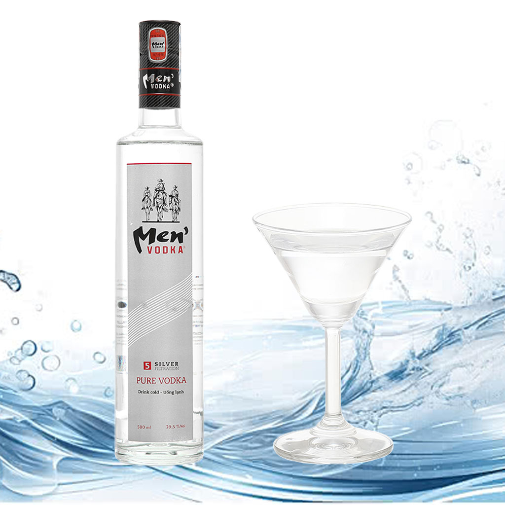 Rượu Vodka Men 39.5% chai 500ml