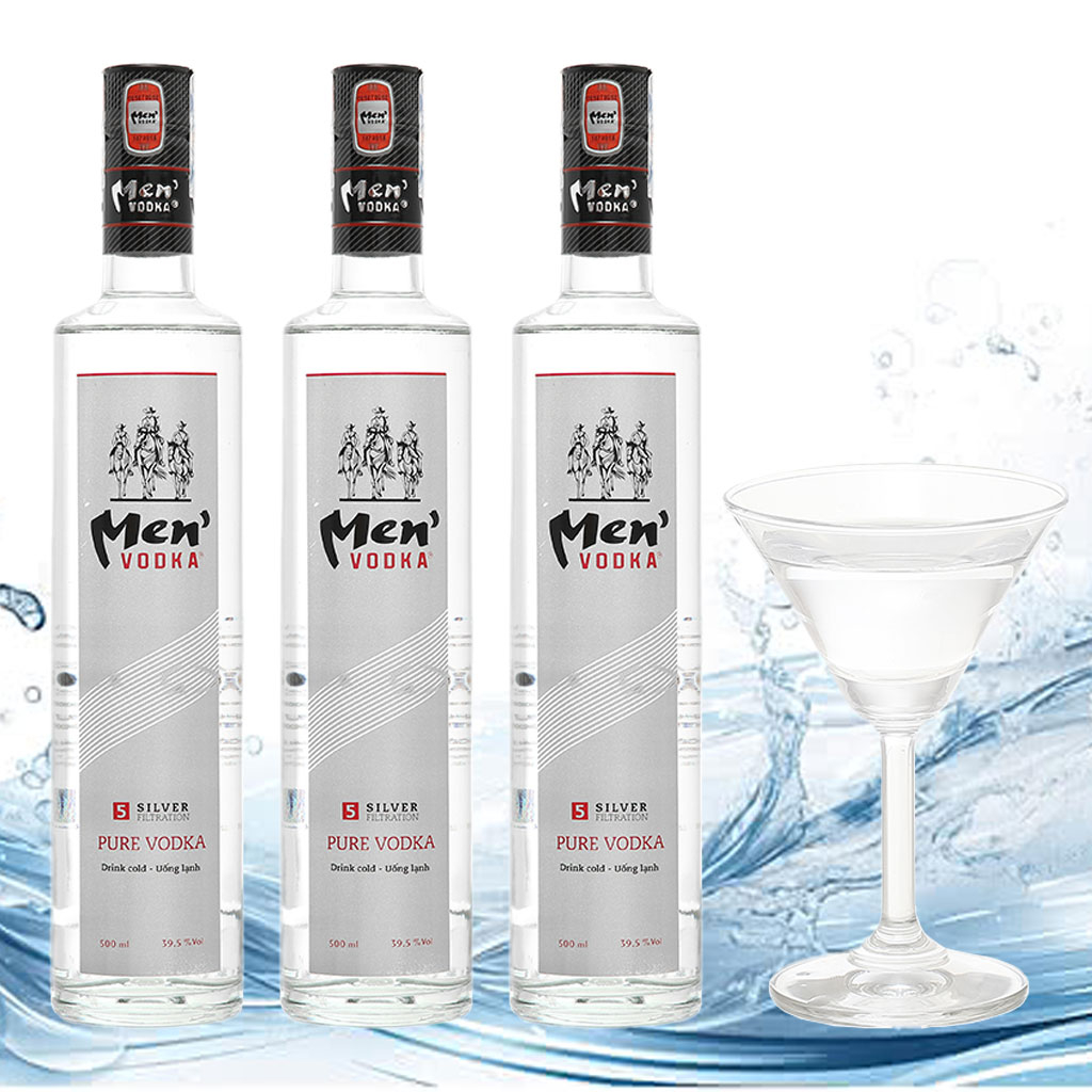 Rượu Vodka Men 39.5% chai 500ml