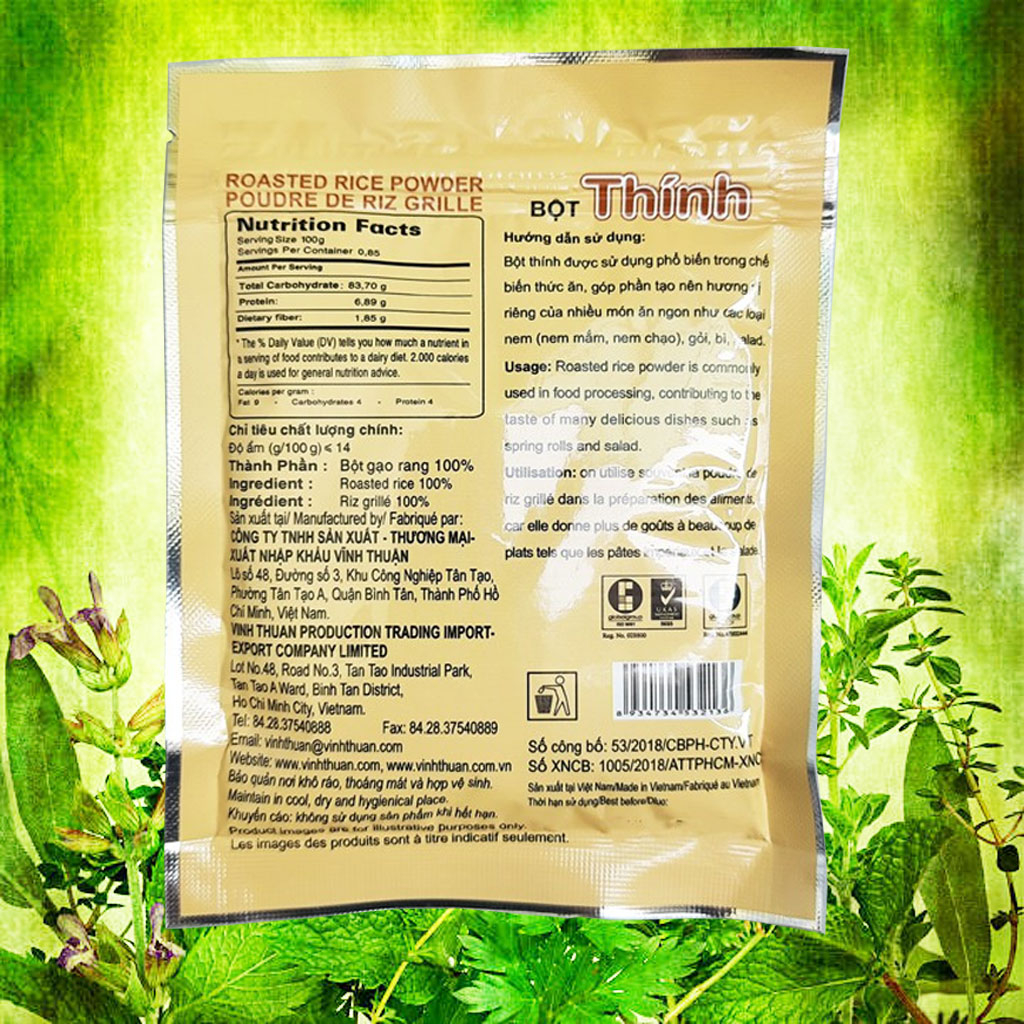 Bột Thính Vĩnh Thuận 85g x 40 gói