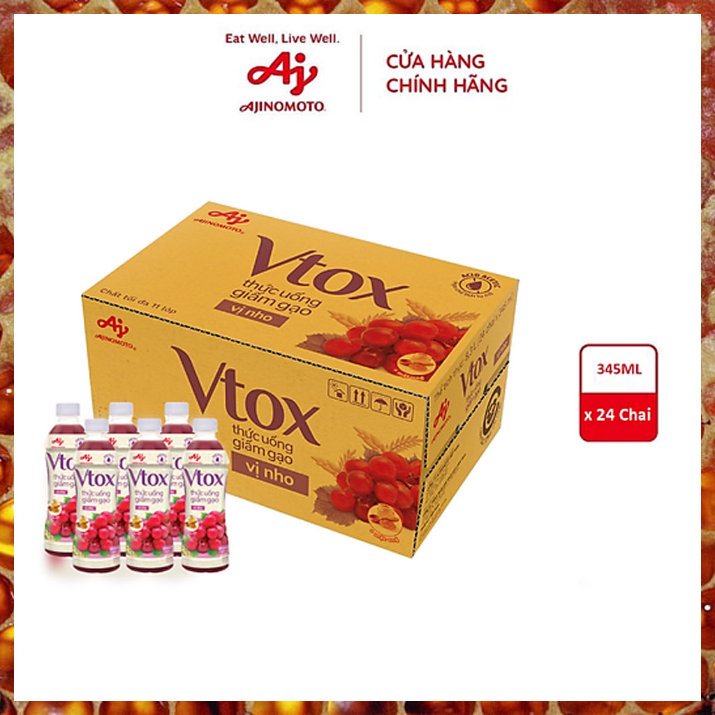 Thức uống giấm gạo Vtox - Vị Nho