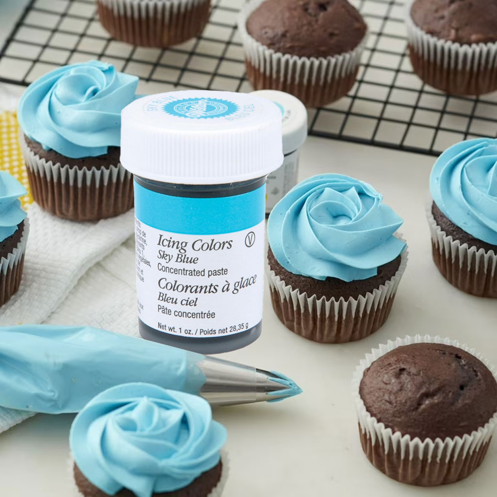 Màu thực phẩm xanh da trời Wilton Sky Blue Icing Colors 28.3g