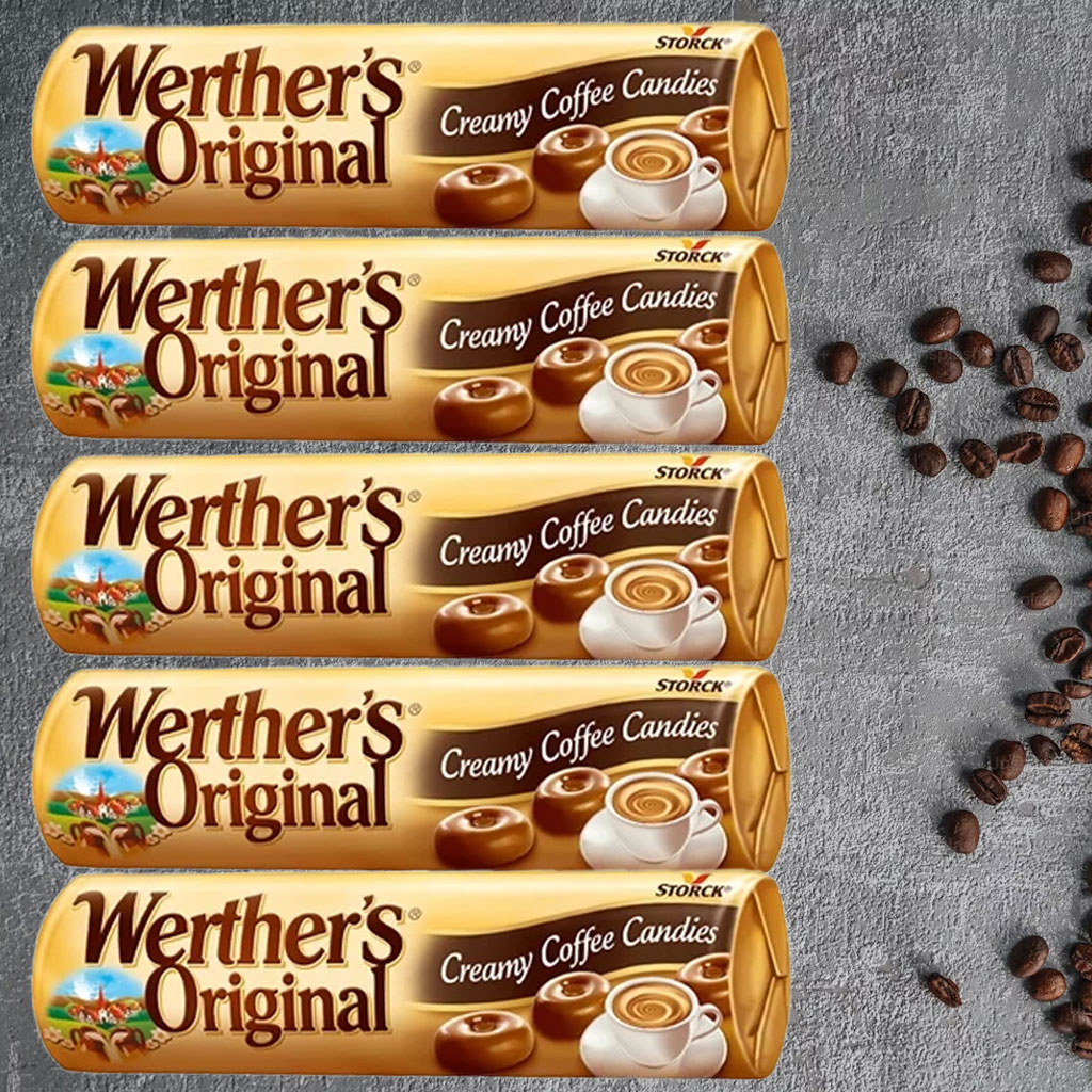 Kẹo thỏi Storck Werther’s Original Creamy Coffee Candies 50g F123039