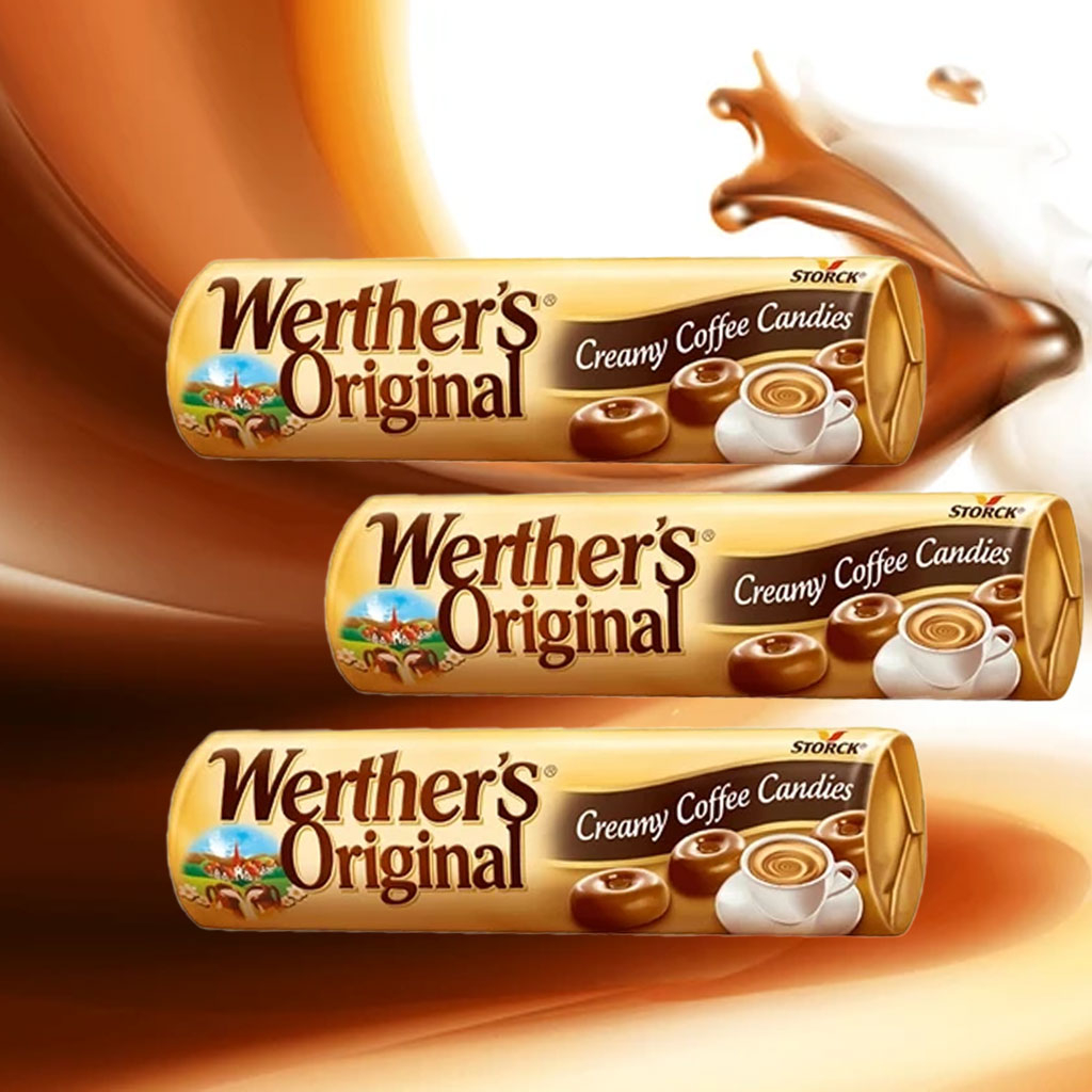 Kẹo thỏi Storck Werther’s Original Creamy Coffee Candies 50g F123039