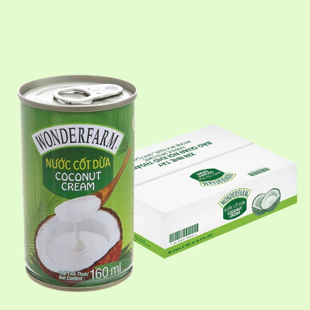Nước Cốt Dừa Wonderfarm 160ml