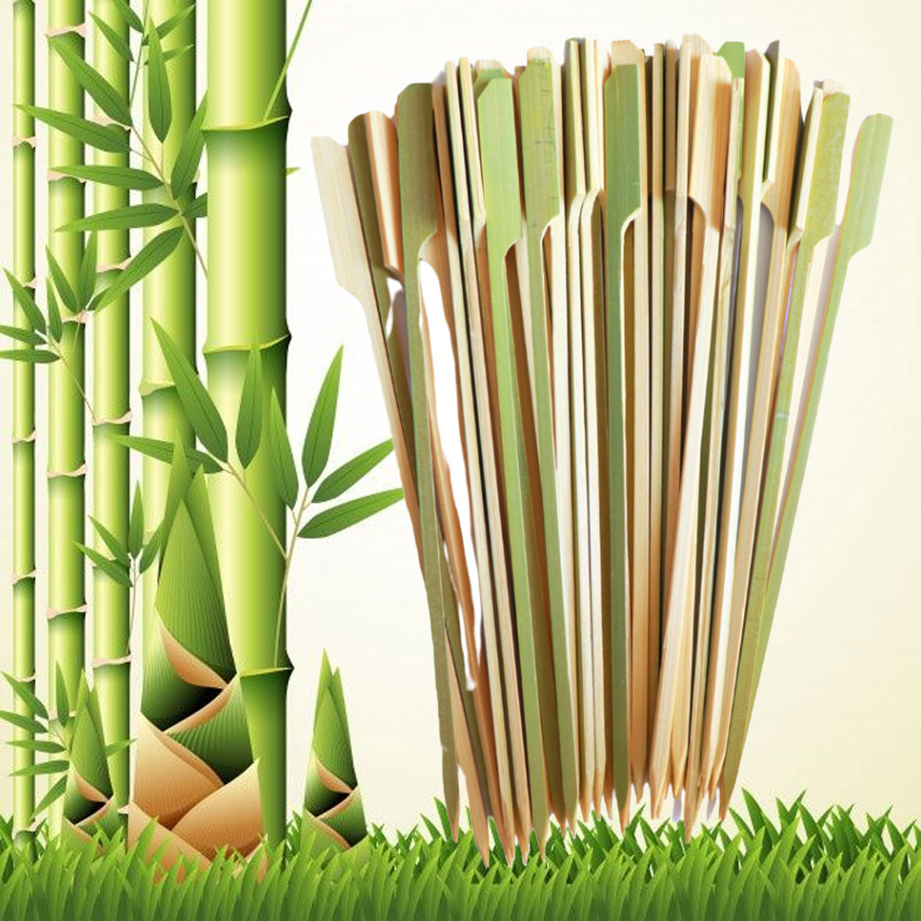 Xiên tre bản to TG 1018 gói 50 cây 18cm