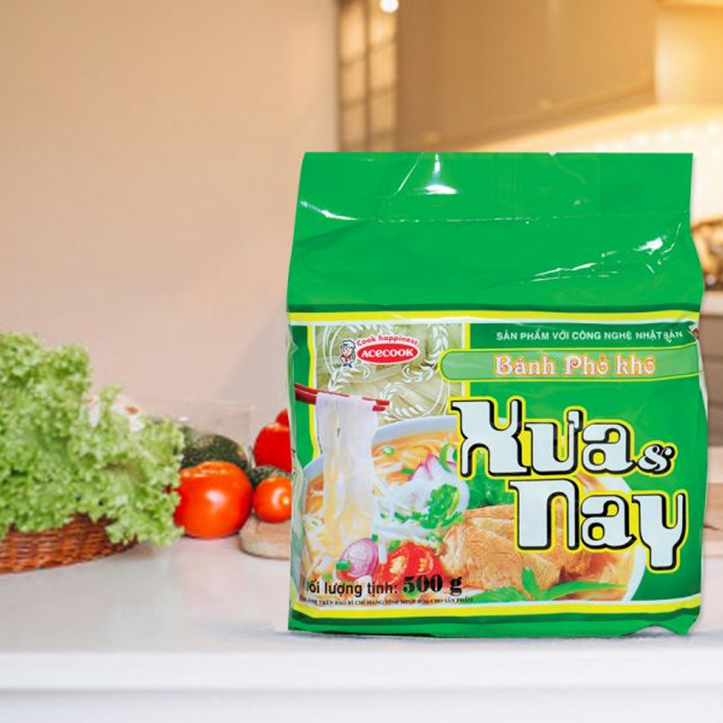 Bánh Phở Khô Xưa Và Nay Acecook 500g