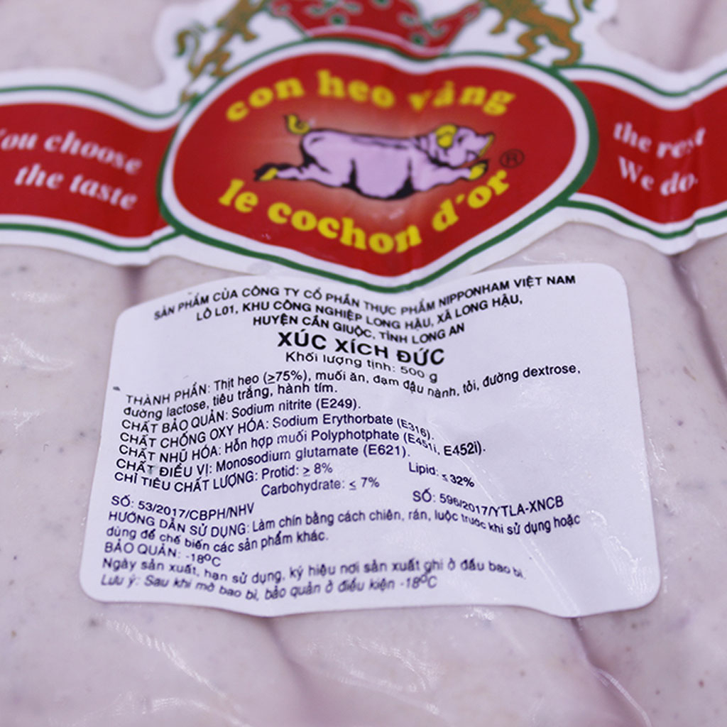 Xúc xích Đức hong khói 500g