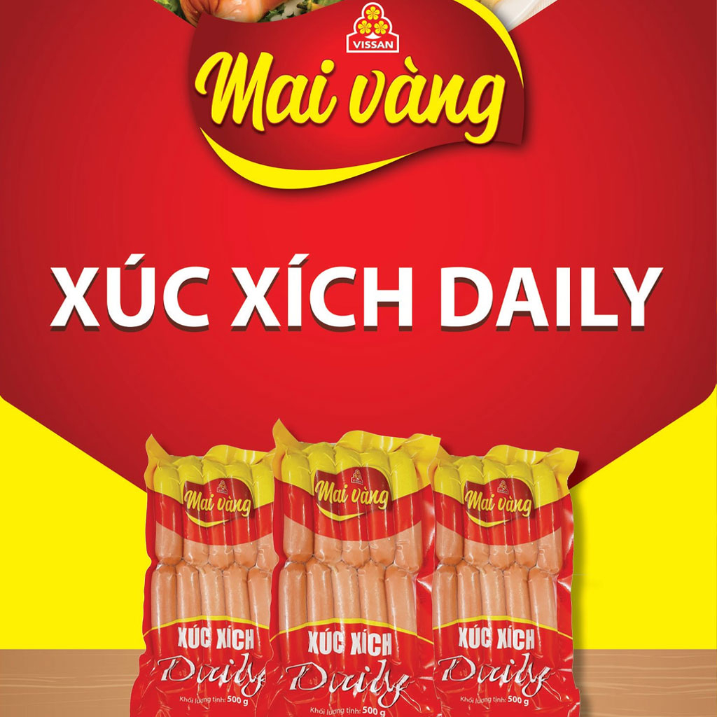 Xúc xích Daily Mai Vàng Vissan 500g