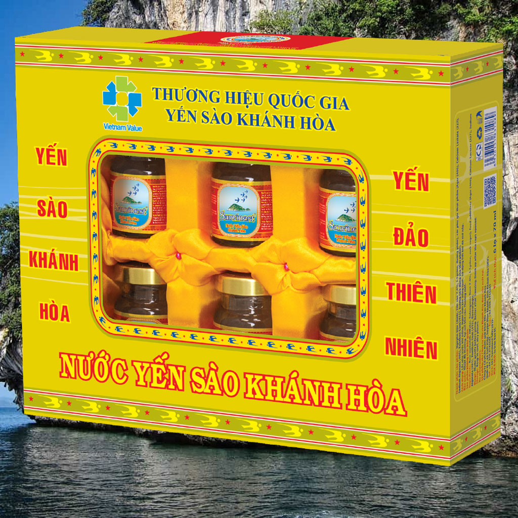 Nước Yến sào Khánh Hòa hộp 8 lọ 70ml