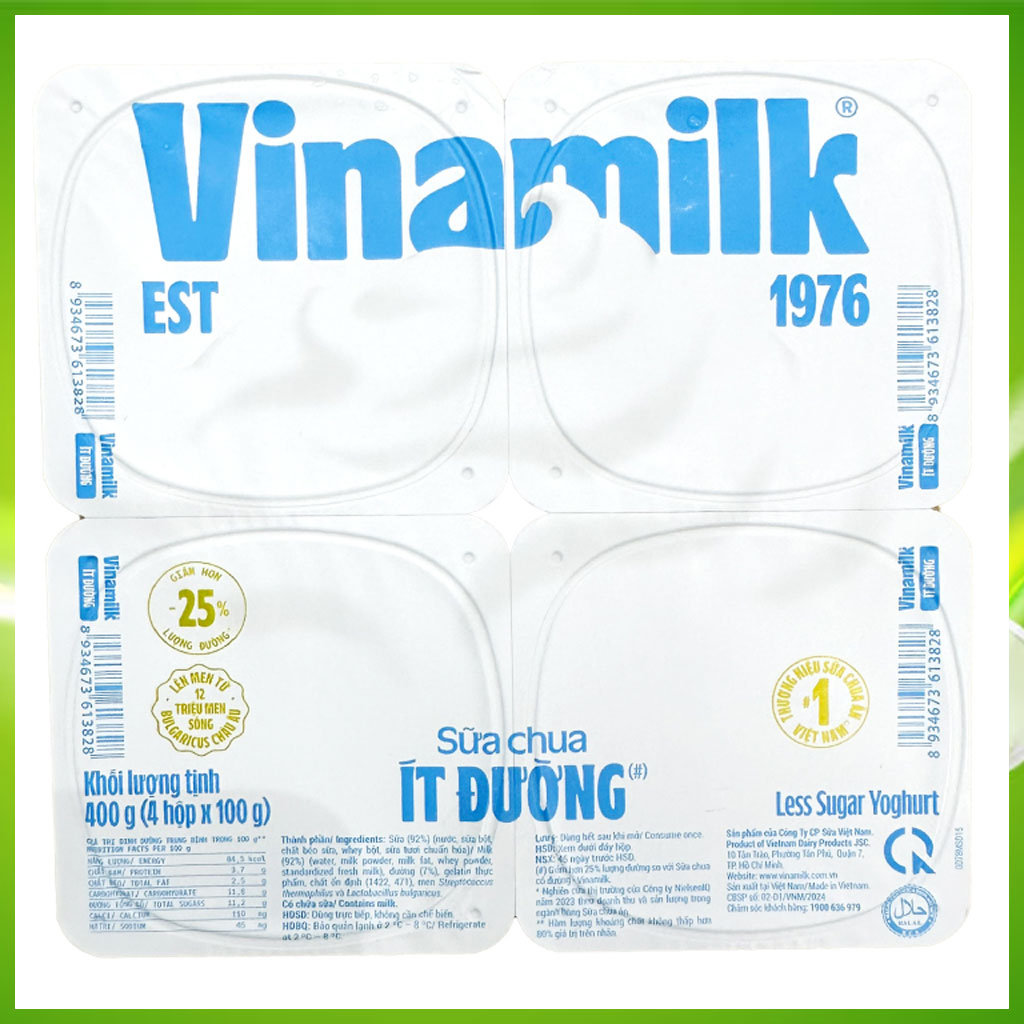 Sữa chua ít đường Vinamilk 100g