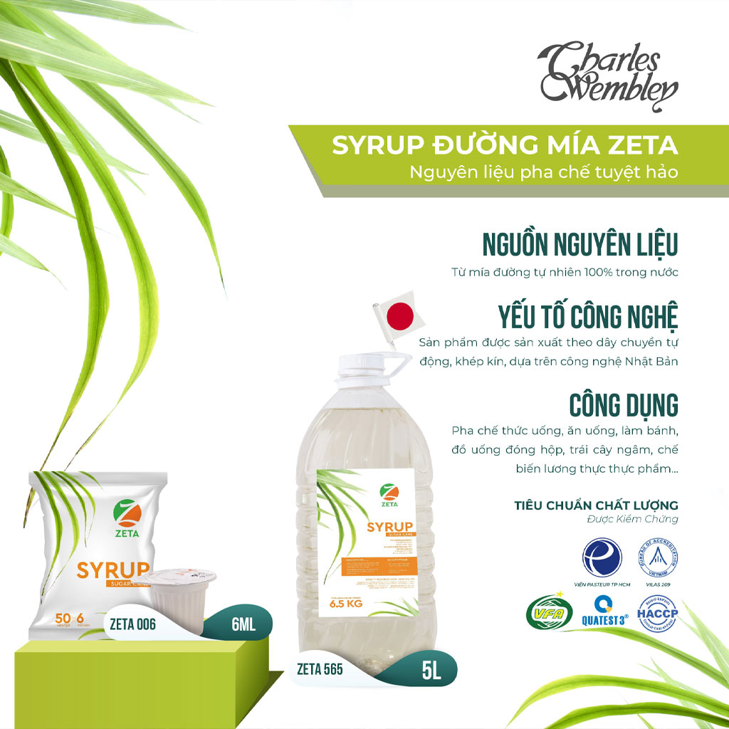 Syrup đường mía ZETA Brix 6.5kg