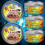 Cá Ngừ Xé Nhỏ Ngâm Dầu Seaspimex 185g Cá Ngừ Xé Nhỏ Ngâm Dầu Seaspimex 185g