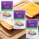 Phô mai lát Emborg Cheddar Slices 150g F122837