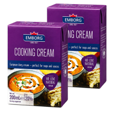 Kem nấu tiệt trùng Emborg UHT Cooking Cream 200ml F122860