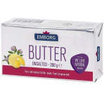 Bơ lạt Emborg Unsalted Butter 200g (82% chất béo) F122834