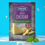Phô mai trắng Emborg White Cheddar khối 200g F122846
