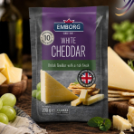 Phô mai trắng Emborg White Cheddar khối 200g F122846