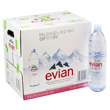Nước khoáng thiên nhiên Evian chai nhựa 1.25L B130332