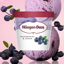 Kem việt quất kem tươi Häagen-Dazs 100ml F122138