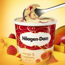 Kem Xoài & Phúc bồn tử Häagen-Dazs 100ml F122135