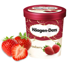 Kem dâu tây Häagen-Dazs Strawberries & Cream 473ml F118926