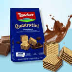 Bánh xốp Sôcôla Loacker Quadratini Chocolate 125g