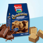 Bánh xốp Sôcôla Loacker Quadratini Chocolate 250g Bánh xốp Sôcôla Loacker Quadratini Chocolate 250g