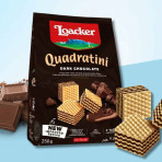 Bánh xốp sôcôla đắng Loacker Quadratini Dark Chocolate 250g Bánh xốp sôcôla đắng Loacker Quadratini Dark Chocolate 250g