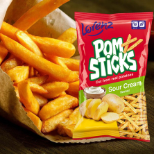Khoai tây que chiên vị kem bơ Lorenz Pomsticks 100g F121910
