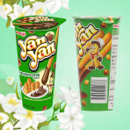 Bánh Que Yan Yan Meiji Chấm Kem Hương Cacao Hạt Phỉ 44g