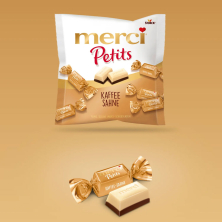 Sôcôla nhân cafe Storck Merci Petits Kaffee Sahne gói 125g F143931