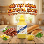 Mù tạt vàng Crystal 227g Mù tạt vàng Crystal 227g