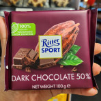 Sôcôla đen 50% cacao Ritter Sport 100g F122071 Sôcôla đen 50% cacao Ritter Sport 100g F122071