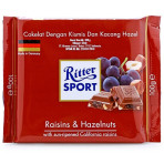 Sôcôla nho khô và hạt phỉ Ritter Sport 100g F121919 Sôcôla nho khô và hạt phỉ Ritter Sport 100g F121919
