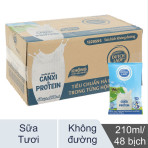 Sữa tươi tiệt trùng không đường Dutch Lady gói 210ml Sữa tươi tiệt trùng không đường Dutch Lady gói 210ml